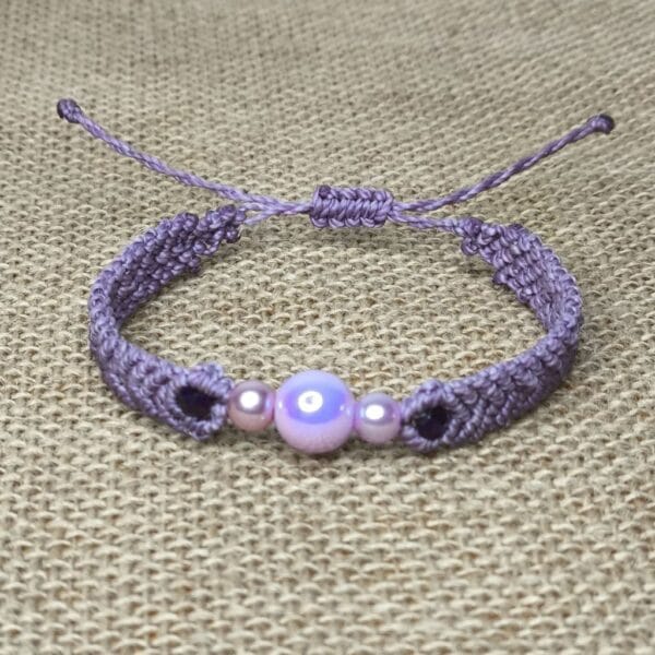 Pulsera-ensueño lila
