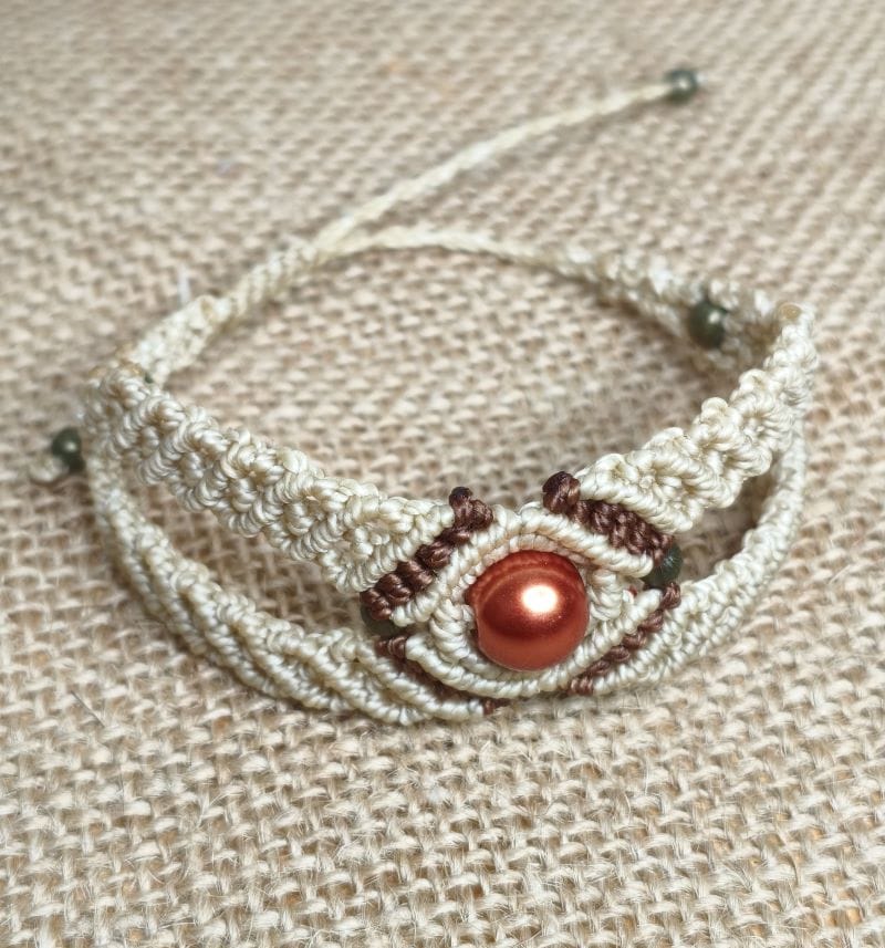 Pulsera de hilo encerado