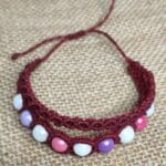 elegante 5.Granate pulsera elegante