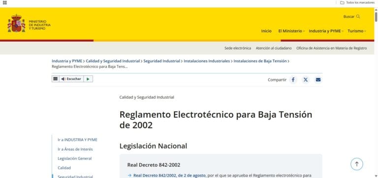 ¿Tu instalación eléctrica cumple con la ley? Lo que todo propietario debe saber sobre el REBT(España) 9 Reglamento Eléctrico REBT