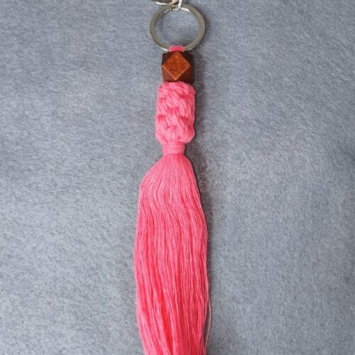 Llavero en macramé