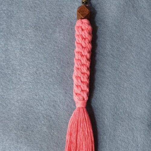 Llavero en macramé