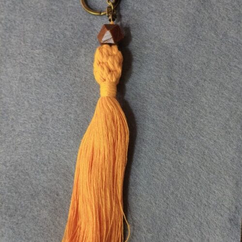 Llavero en macramé