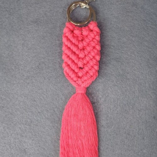 Llavero en macramé