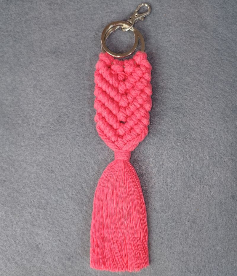 Llavero en macramé