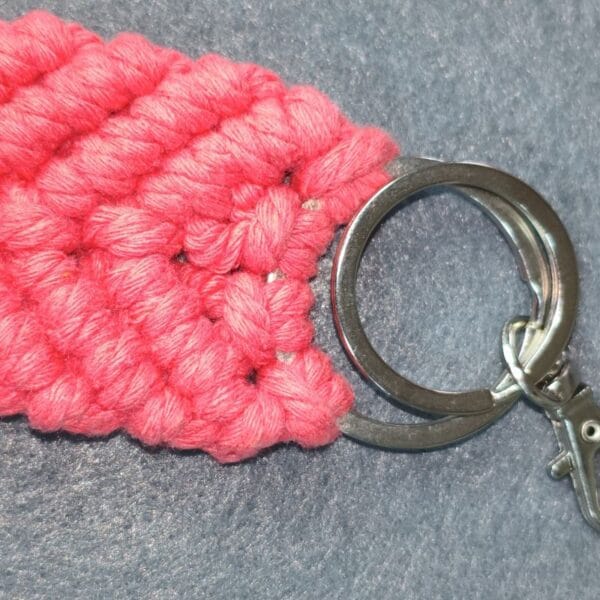 Llavero en macramé