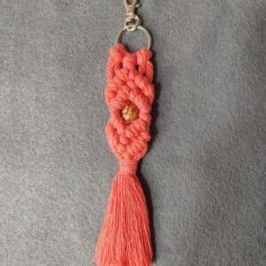 Llavero en macramé
