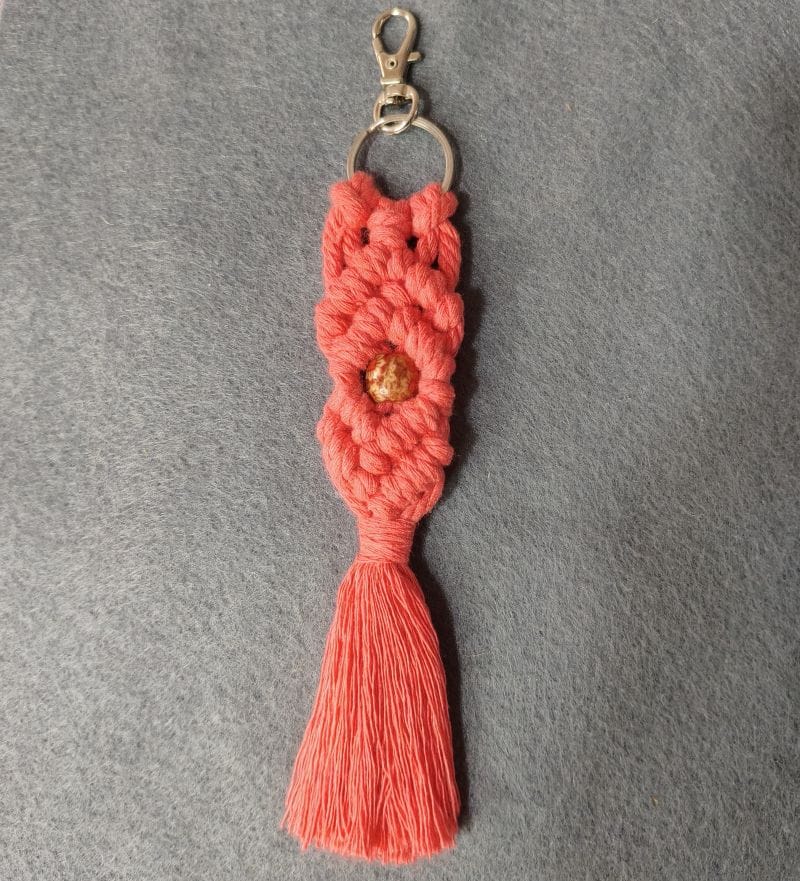 Llavero en macramé
