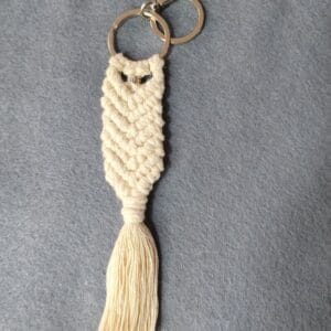 Llavero en macramé