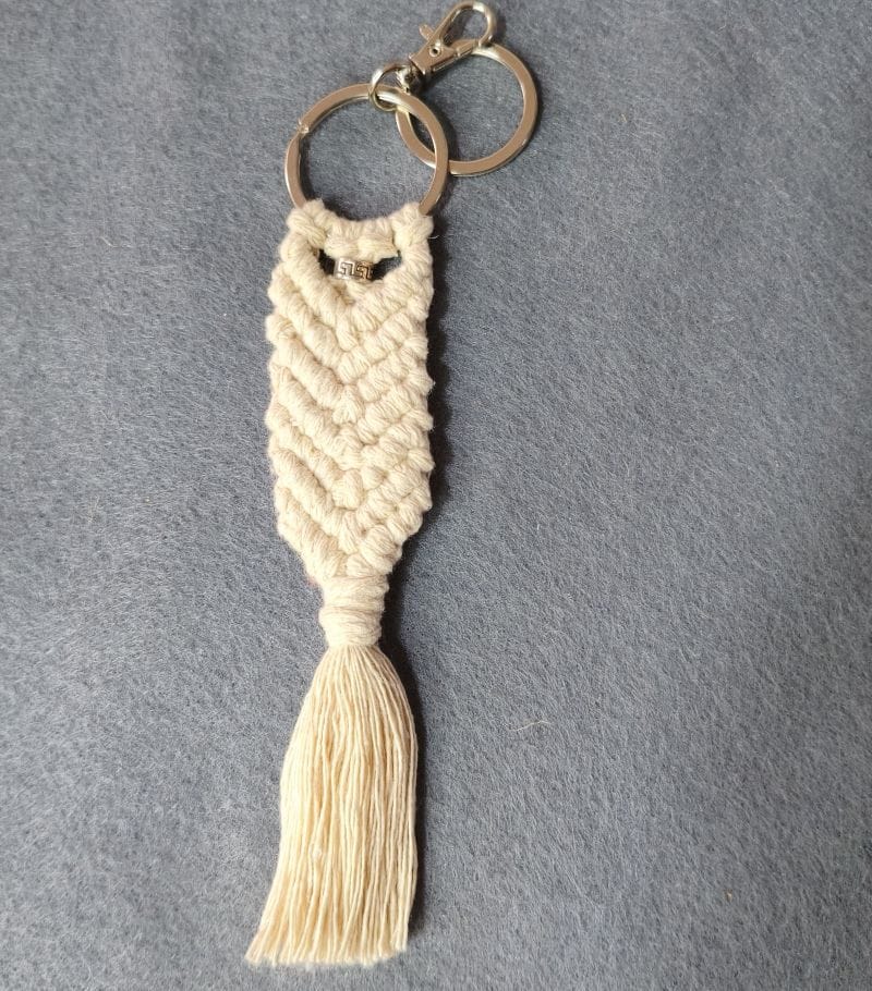 Llavero en macramé