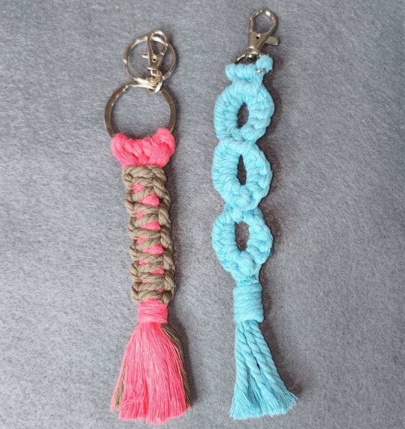 Llavero en macramé