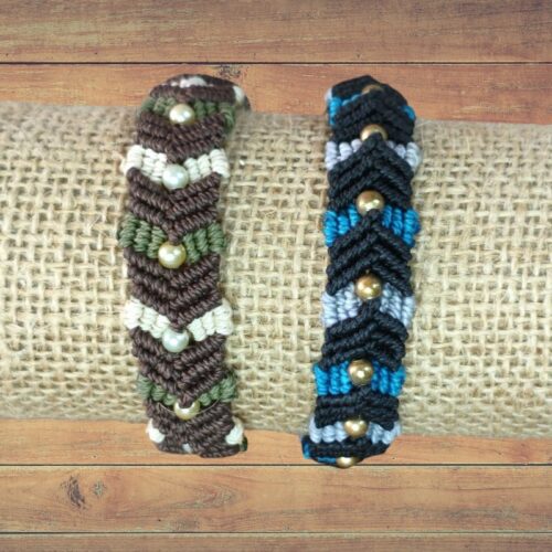 Pulseras de hilo encerado