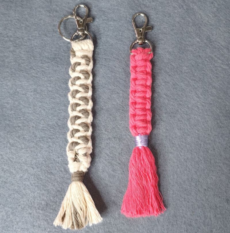 Llavero en macramé