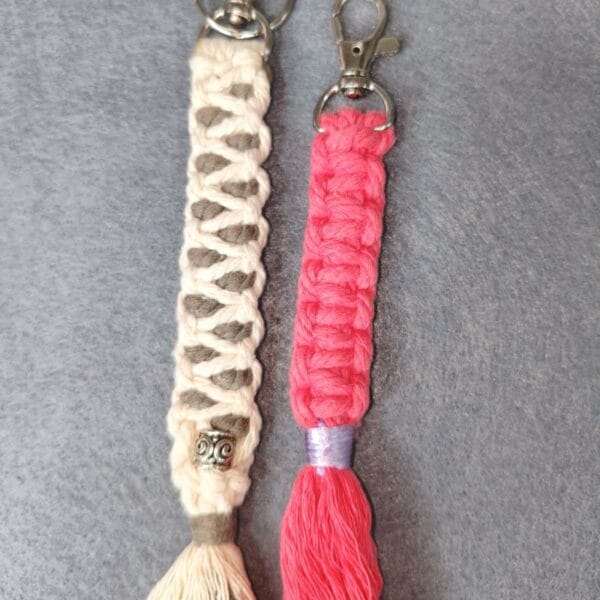 Llavero en macramé