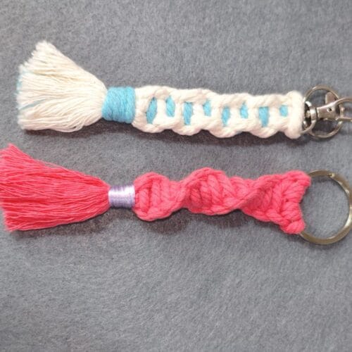 Llavero en macramé