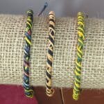 Pulseras de hilo encerado