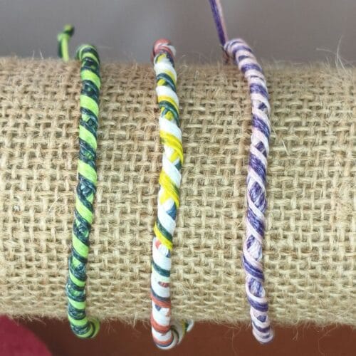 Pulseras de Hilo encerado