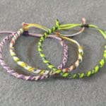 Pulseras de hilo encerado