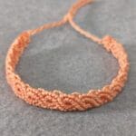 Pulsera de hilo encerado