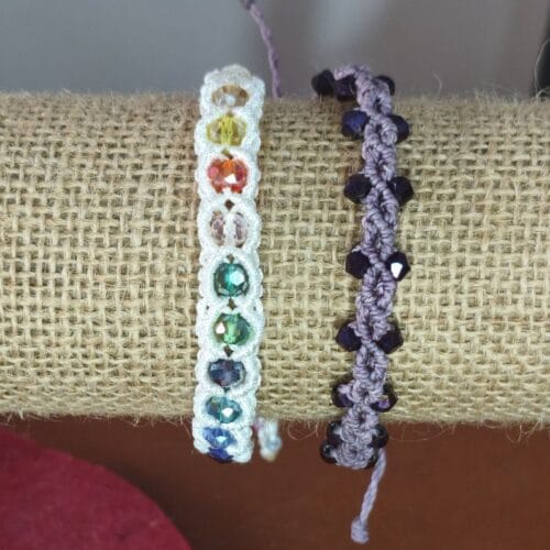 Pulseras de hilo encerado