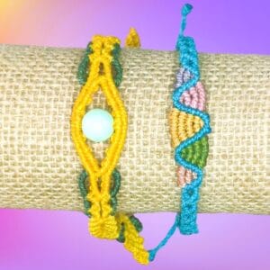 Pulseras de hilo encerado