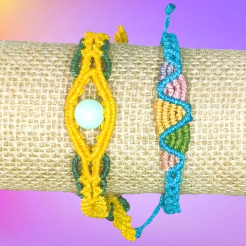 Pulseras de hilo encerado