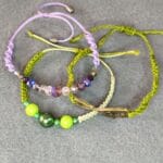 Pulsera de hilo encerado