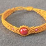 Pulsera de hilo encerado