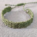 Pulsera de hilo encerado