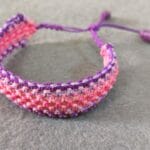 Pulsera de hilo encerado