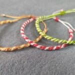 Pulseras de hilo encerado