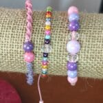 Pulseras de hilo encerado para niñas