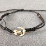 Pulsera de hilo encerado