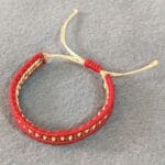 Pulsera de hilo encerado