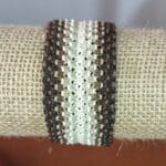 Pulsera de hilo encerado ancha