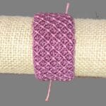 Pulsera de hilo encerado ancha