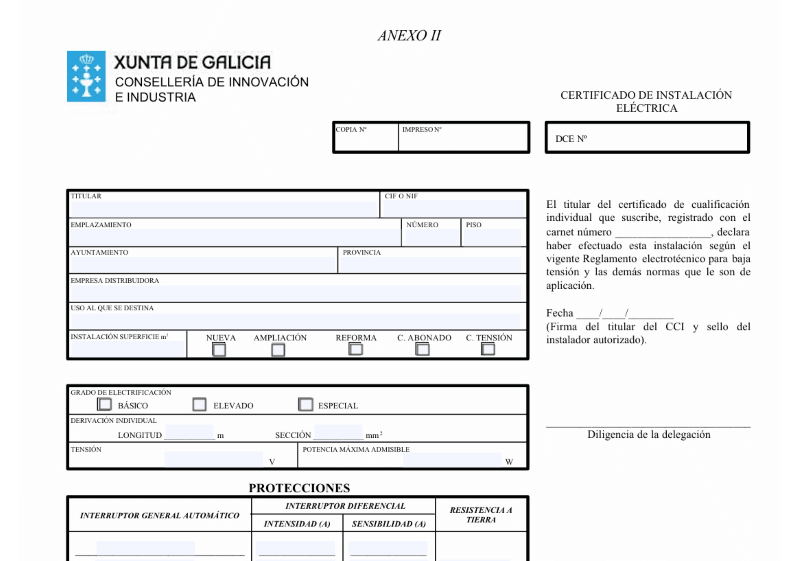 Modelo de Boletín eléctrico